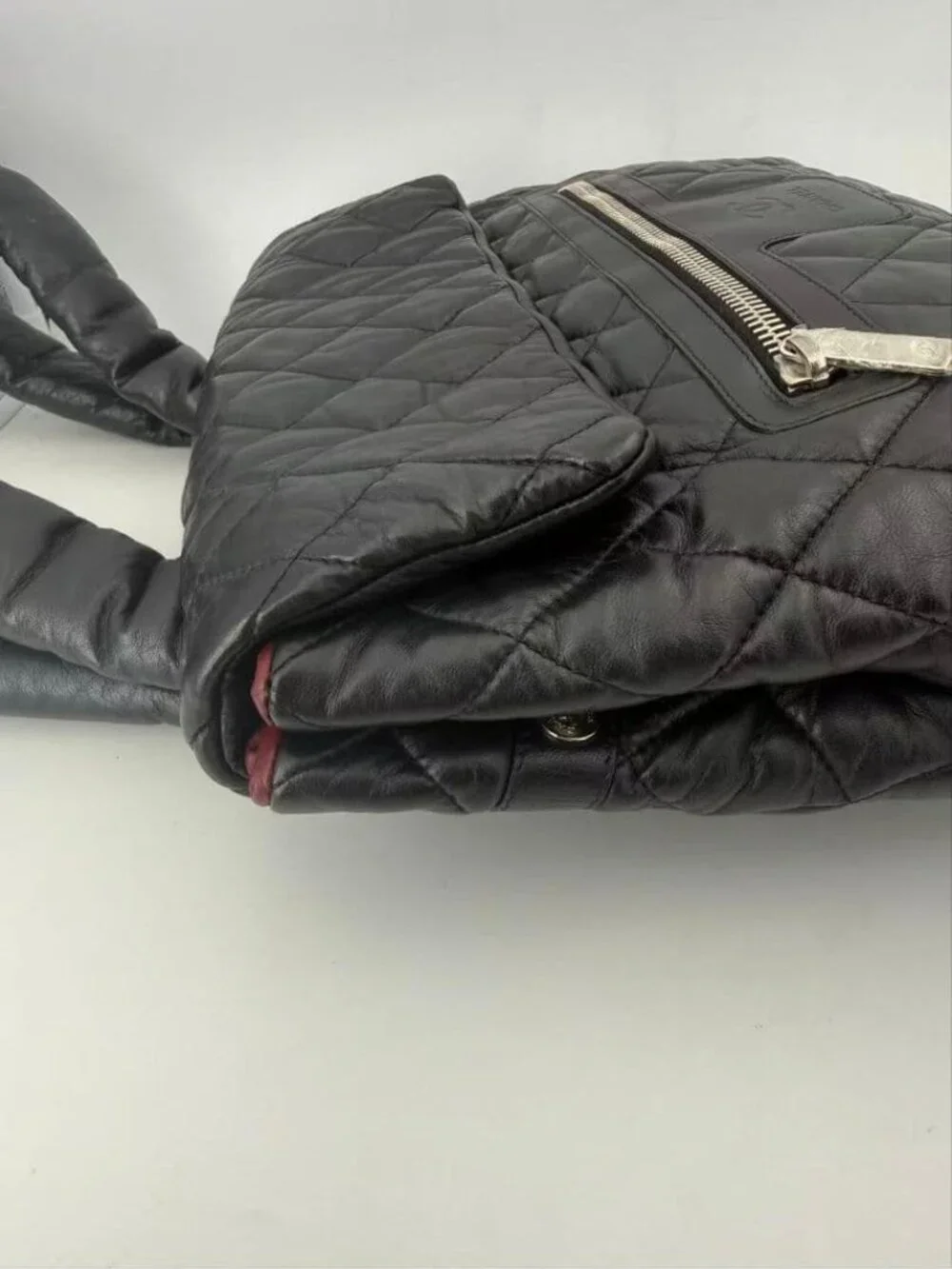 Chanel Lambskin Quilted Backpack Black